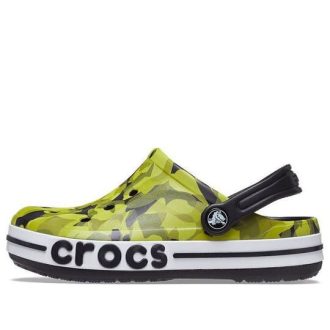 Tamancos Crocs (GS) Bayaband Bubble Camo “Verde Preto” 207807-0C4