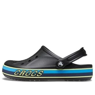Tamancos Crocs (GS) Bayaband Sport Band “Preto Azul” 208321-0C4
