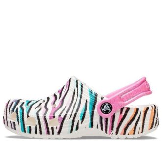 Tamancos Crocs (GS) Classic Animal Print “Branco Multicolorido” 207600-94S