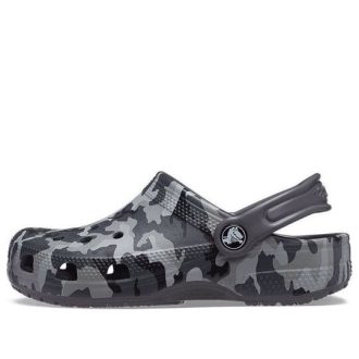 Tamancos Crocs (GS) Classic Camo “Preto Cinza” 207594-097