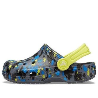 Tamancos Crocs (GS) Classic Classic Estampados “Carvão Citrus Croslite” 205813-00T