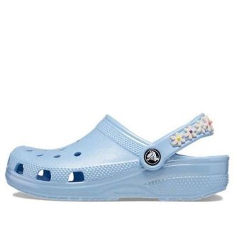 Tamancos Crocs (GS) Classic Daisy Chain “Azul” 209064-4NS