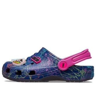 Tamancos Crocs (GS) Classic Disney Villains “Azul Roxo Rosa” 207722-03