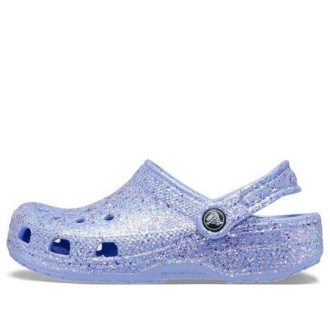 Tamancos Crocs (GS) Classic Glitter “Azul” 206993-5Q6