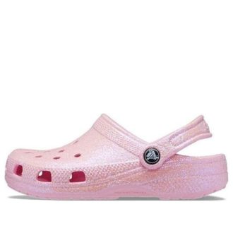 Tamancos Crocs (GS) Classic Glitter “Rosa” 206993-6S0