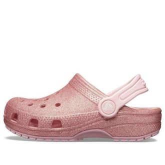 Tamancos Crocs (GS) Classic Glitter “Rosa Rosa” 205441-682